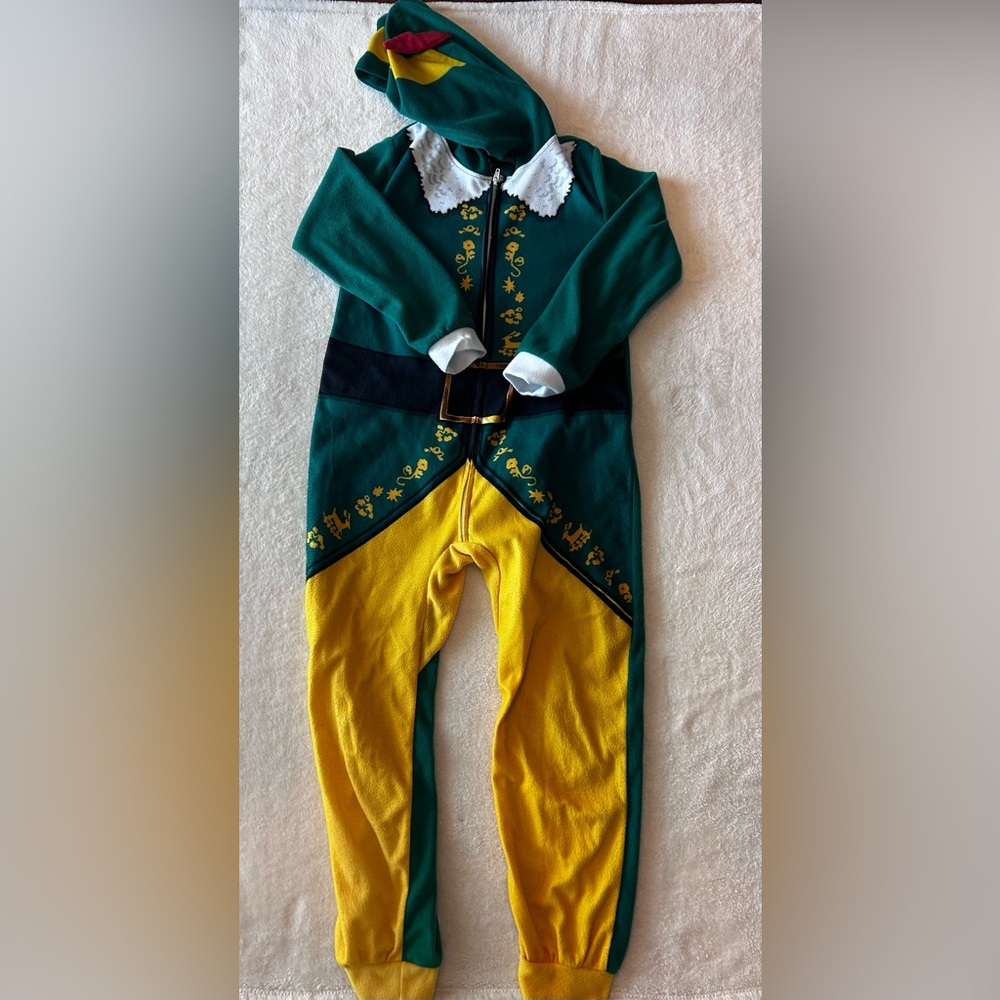 ELF Green and Yellow Kids One Piece Pajama